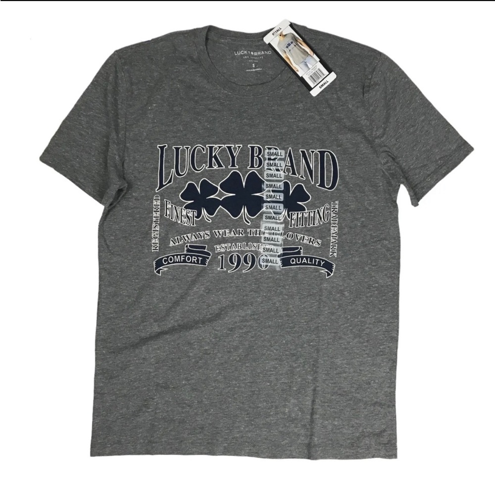 Lucky Brand Men's Short Sleeve Crew Neck Graphic Tee  T-Shirt